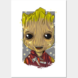 Pop Culture Caricature #9 - Groot Posters and Art